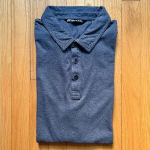 Travis Mathew Men’s Short Sleeve Performance Polo Golf Shirt XL Blue Stripes